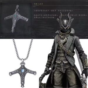 Anime Bloodborne Sword Hunter Collectible Necklace NEW Games Toys Manga Jewelry